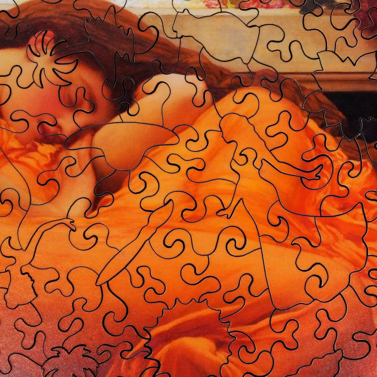 Flaming June (220 Piece Wooden Jigsaw Puzzle) - Nautilus Puzzles - Wooden Jigsaw Puzzles For Adults