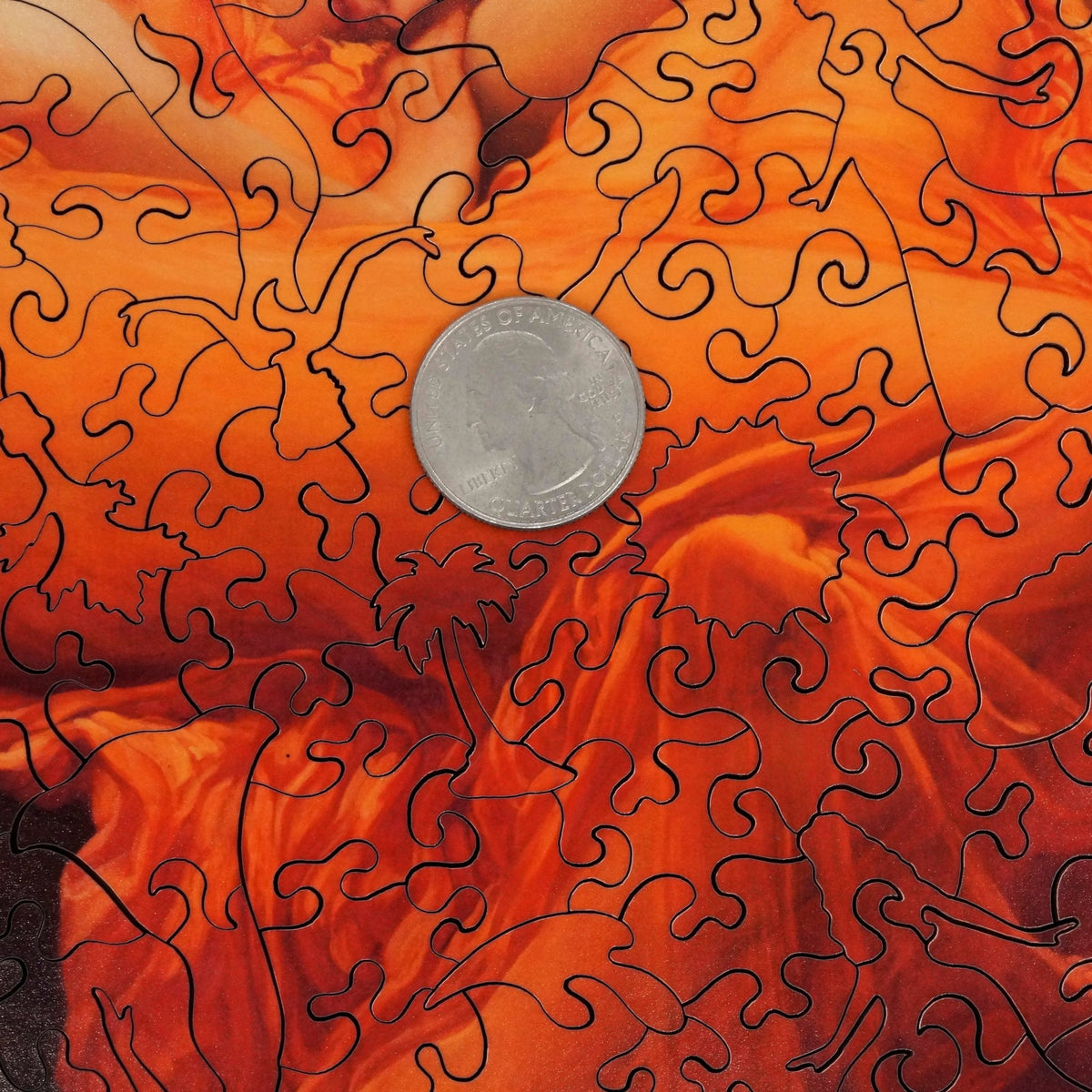 Flaming June (220 Piece Wooden Jigsaw Puzzle) - Nautilus Puzzles - Wooden Jigsaw Puzzles For Adults