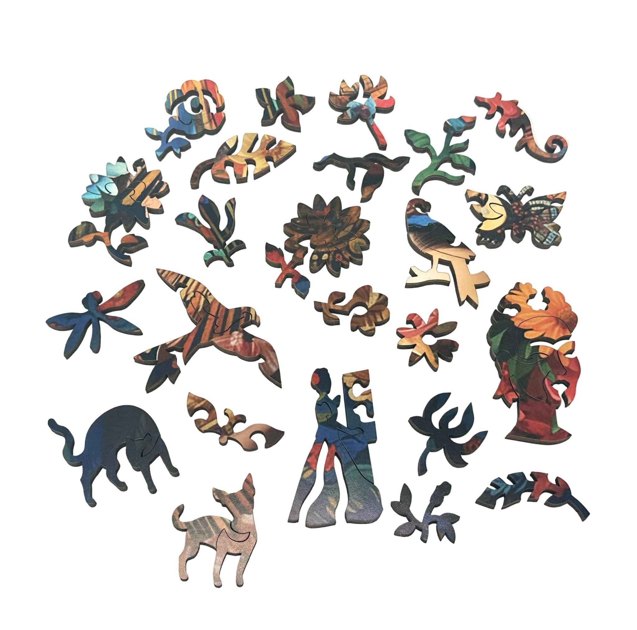 Flowers For Frida | Wooden Puzzle | 447 Pieces - Nautilus Puzzles - Wooden Jigsaw Puzzles For Adults
