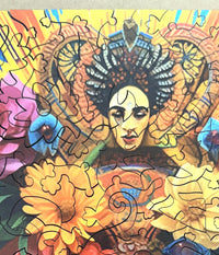 Flowers For Frida | Wooden Puzzle | 447 Pieces - Nautilus Puzzles - Wooden Jigsaw Puzzles For Adults