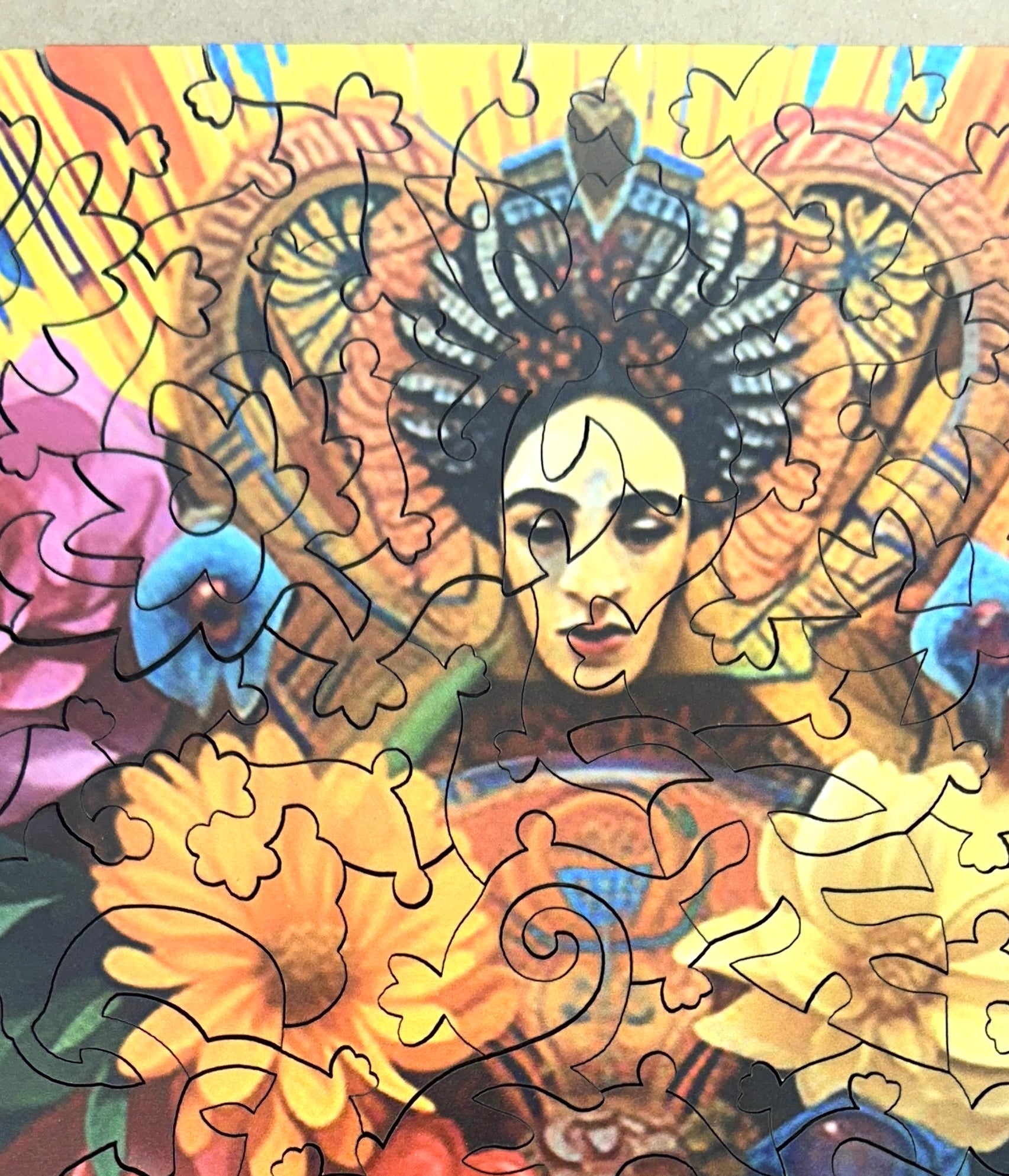 Flowers For Frida | Wooden Puzzle | 447 Pieces - Nautilus Puzzles - Wooden Jigsaw Puzzles For Adults