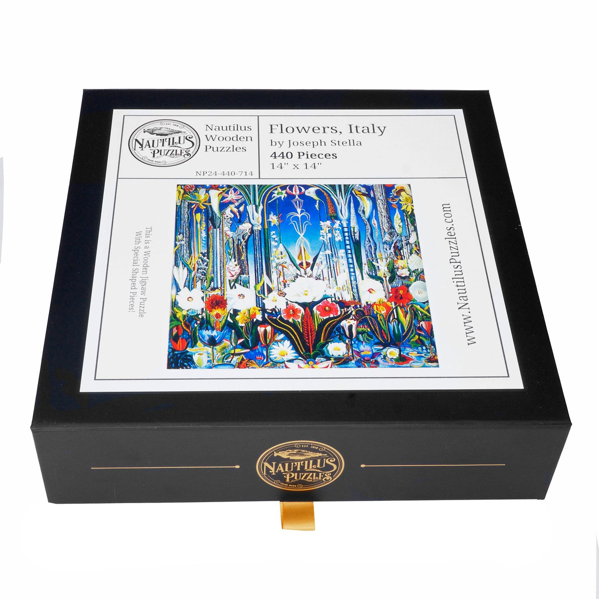 Flowers, Italy - 440 Piece Wooden Jigsaw Puzzle - Nautilus Puzzles - Wooden Jigsaw Puzzles For Adults