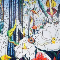 Flowers, Italy - 440 Piece Wooden Jigsaw Puzzle - Nautilus Puzzles - Wooden Jigsaw Puzzles For Adults