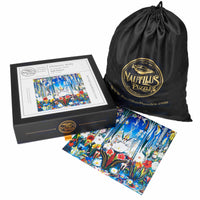 Flowers, Italy - 440 Piece Wooden Jigsaw Puzzle - Nautilus Puzzles - Wooden Jigsaw Puzzles For Adults