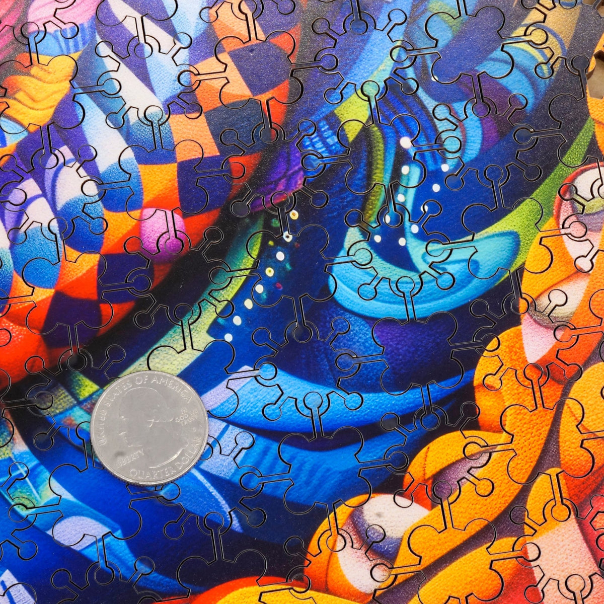 Fractal Fun (354 Piece Wooden Jigsaw Puzzle) Extra Difficult - Nautilus Puzzles - Wooden Jigsaw Puzzles For Adults