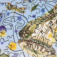 Frog in Blue - 56 Piece Mini Wooden Jigsaw Puzzle
