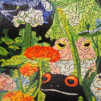 Froggy's Garden (474 Piece Wooden Jigsaw Puzzle) - Nautilus Puzzles - Wooden Jigsaw Puzzles For Adults