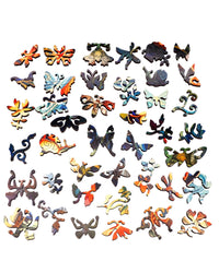 Garden Wings (475 Piece Wooden Jigsaw Puzzle) - Nautilus Puzzles - Wooden Jigsaw Puzzles For Adults