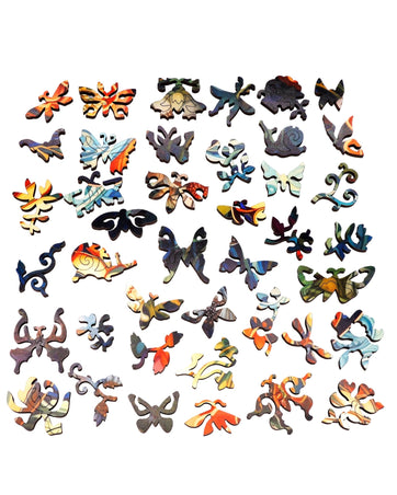 Garden Wings (475 Piece Wooden Jigsaw Puzzle) - Nautilus Puzzles - Wooden Jigsaw Puzzles For Adults