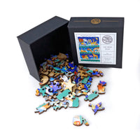 Get Well Soon (50 Piece Mini Wooden Jigsaw Puzzle) - Nautilus Puzzles - Wooden Jigsaw Puzzles For Adults