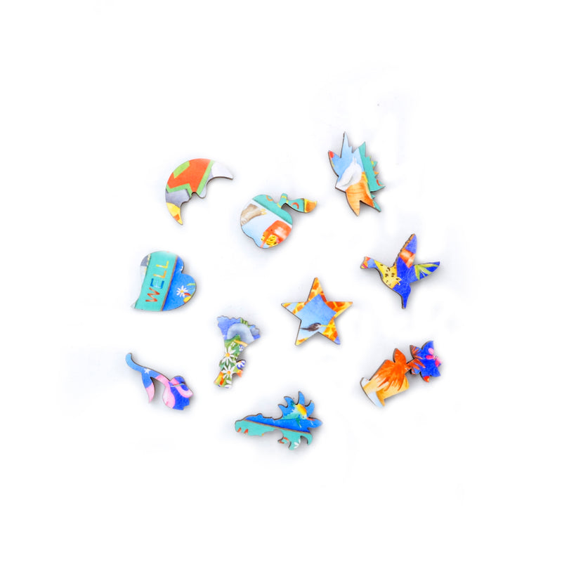 Stave wood puzzles