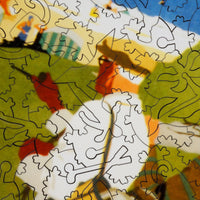 Golfing At St. Andrews (556 Piece Wooden Jigsaw Puzzle) - Nautilus Puzzles - Wooden Jigsaw Puzzles For Adults