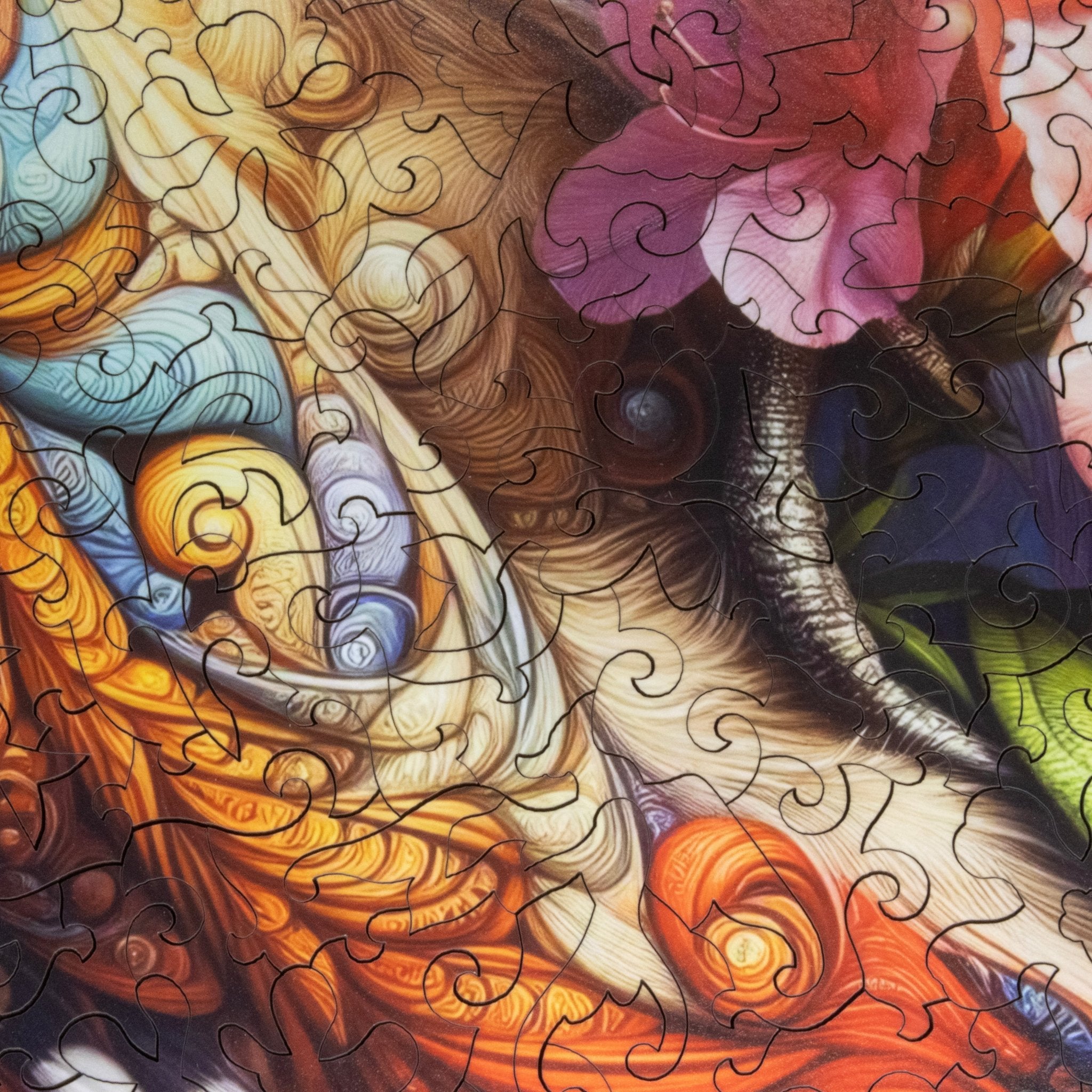 Guardian of the Azaleas (504 Piece Wooden Jigsaw Puzzle) - Nautilus Puzzles - Wooden Jigsaw Puzzles For Adults