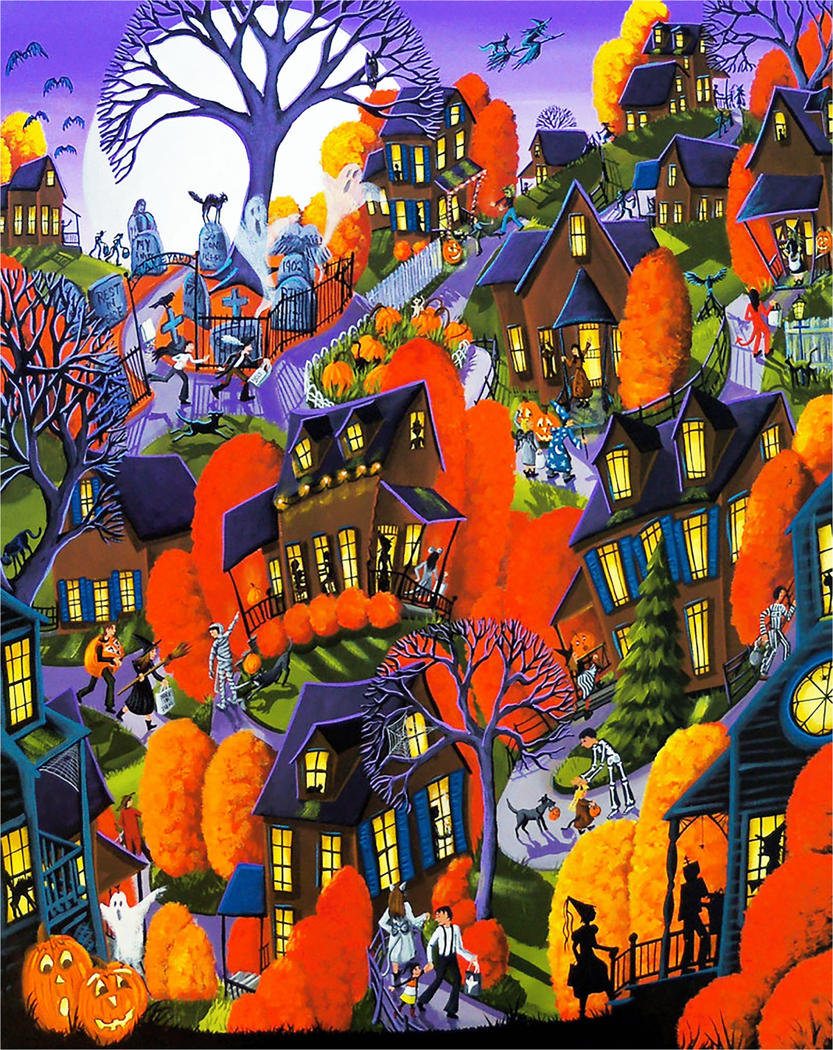 Halloween Spooktacular - 479 Piece Halloween Wooden Jigsaw Puzzle - Nautilus Puzzles - Wooden Jigsaw Puzzles For Adults