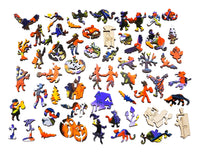 Halloween Spooktacular - 479 Piece Halloween Wooden Jigsaw Puzzle - Nautilus Puzzles - Wooden Jigsaw Puzzles For Adults
