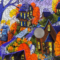 Halloween Spooktacular - 479 Piece Halloween Wooden Jigsaw Puzzle - Nautilus Puzzles - Wooden Jigsaw Puzzles For Adults