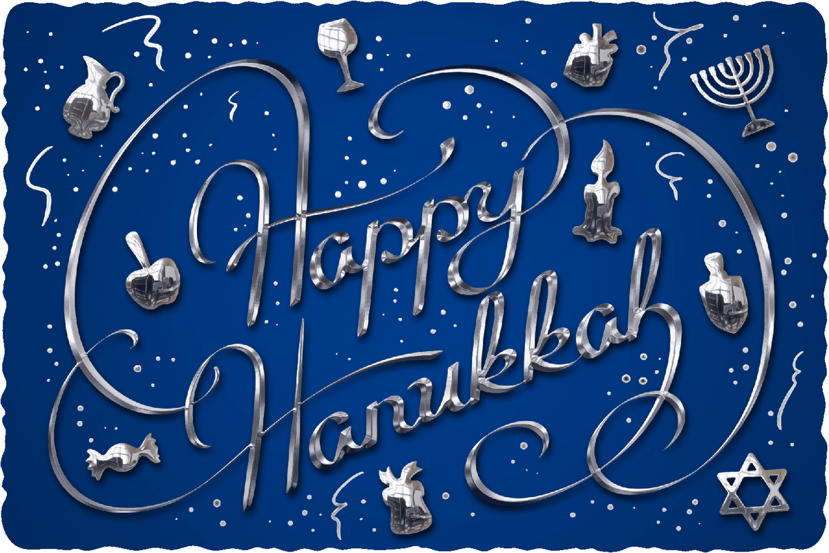 Happy Hanukkah (50 Piece Mini Wooden Jigsaw Puzzle) - Nautilus Puzzles - Wooden Jigsaw Puzzles For Adults