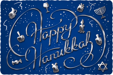 Happy Hanukkah (50 Piece Mini Wooden Jigsaw Puzzle) - Nautilus Puzzles - Wooden Jigsaw Puzzles For Adults