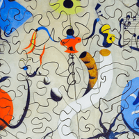 Harlequin's Carnival by Joan Miró (279 Piece Wooden Jigsaw Puzzle) - Nautilus Puzzles - Wooden Jigsaw Puzzles For Adults