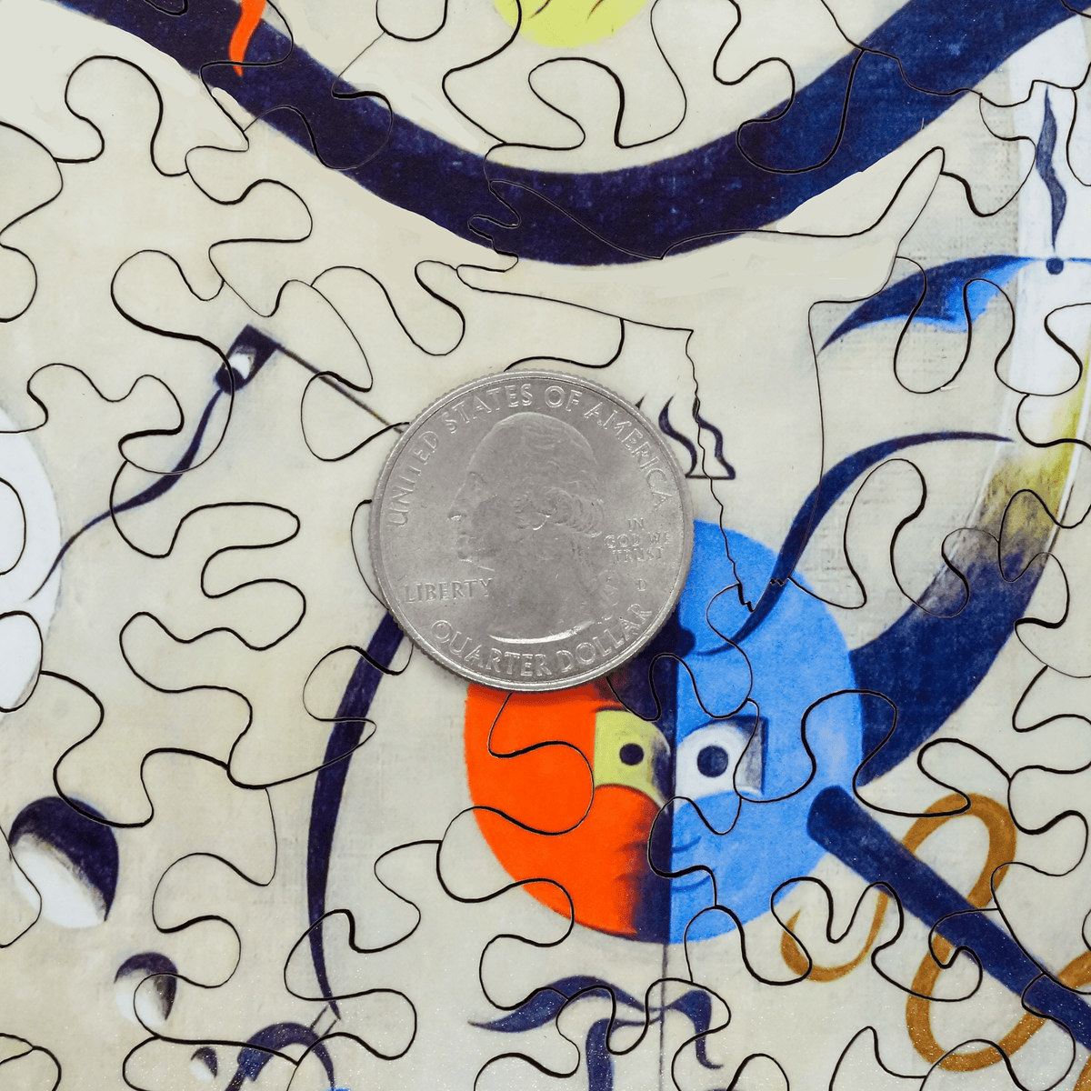 Harlequin's Carnival by Joan Miró (279 Piece Wooden Jigsaw Puzzle) - Nautilus Puzzles - Wooden Jigsaw Puzzles For Adults