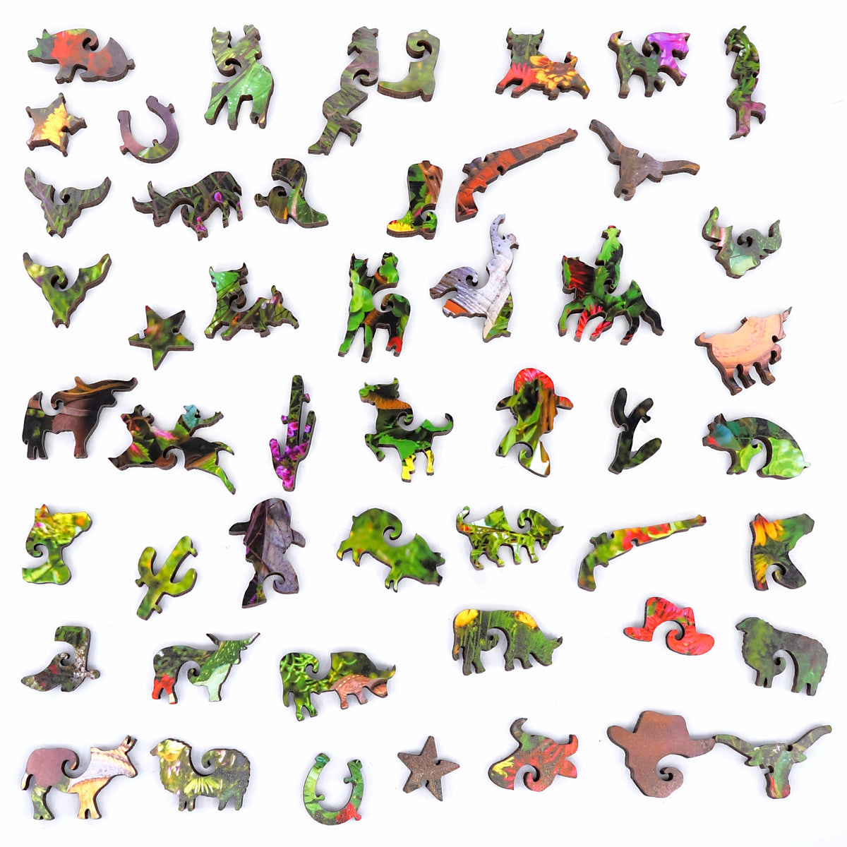 Stave wood jigsaw puzzles