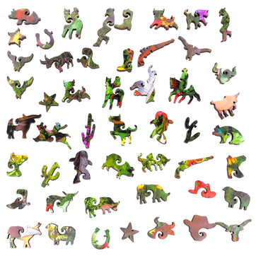 Stave wood jigsaw puzzles