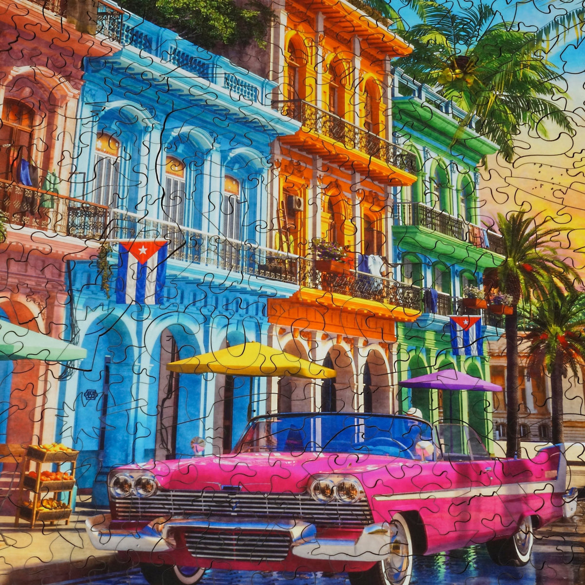 Havana Sunset (473 Piece Wooden Jigsaw Puzzle) - Nautilus Puzzles - Wooden Jigsaw Puzzles For Adults
