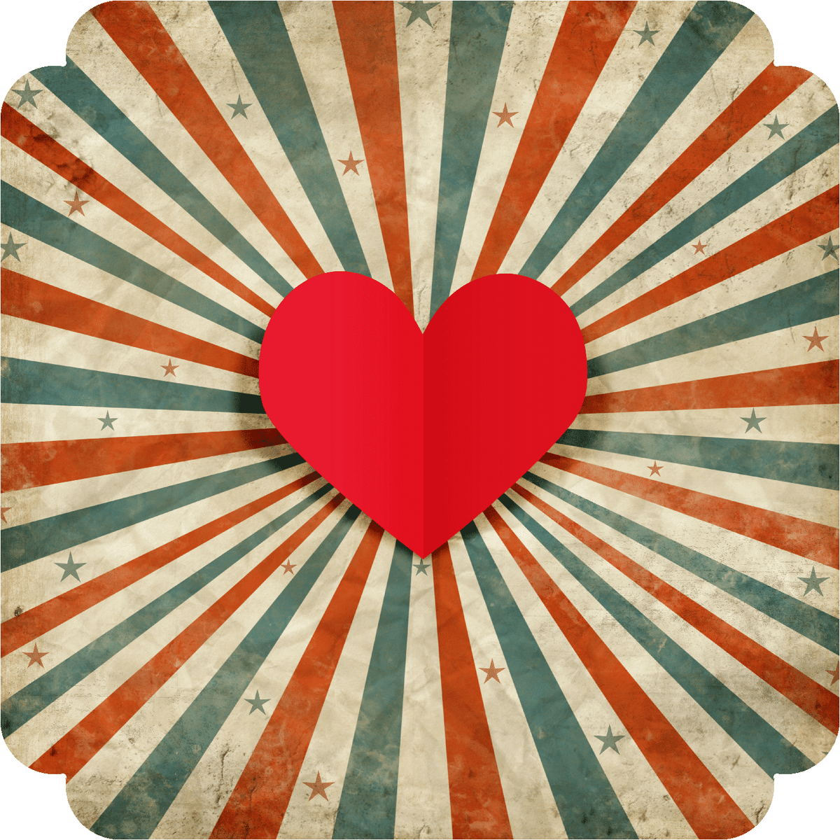 Heart Rays (50 Piece Mini Wooden Jigsaw Puzzle) - Nautilus Puzzles - Wooden Jigsaw Puzzles For Adults