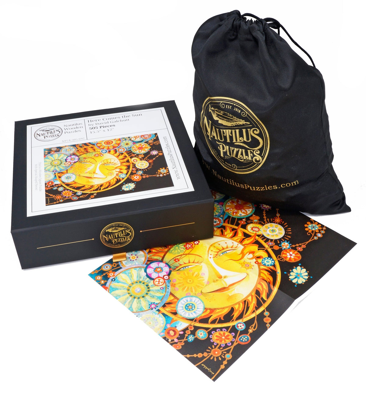 Here Comes the Sun (505 Piece Wooden Jigsaw Puzzle) - Nautilus Puzzles - Wooden Jigsaw Puzzles For Adults