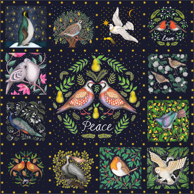 Holiday Birds (509 Piece Wooden Jigsaw Puzzle) - Nautilus Puzzles - Wooden Jigsaw Puzzles For Adults