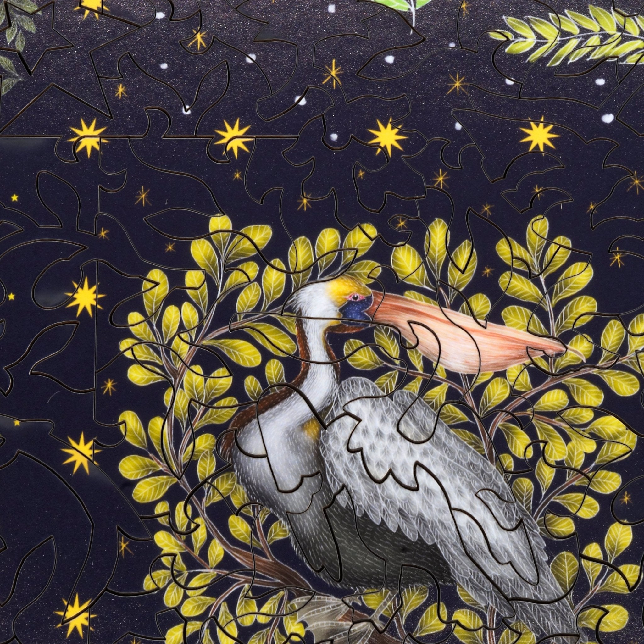 Holiday Birds (509 Piece Wooden Jigsaw Puzzle) - Nautilus Puzzles - Wooden Jigsaw Puzzles For Adults