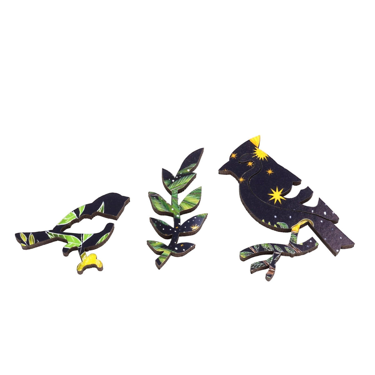 Holiday Birds (509 Piece Wooden Jigsaw Puzzle) - Nautilus Puzzles - Wooden Jigsaw Puzzles For Adults
