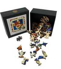 Holly Jolly Holidays - Mini Puzzle Set - Nautilus Puzzles - Wooden Jigsaw Puzzles For Adults