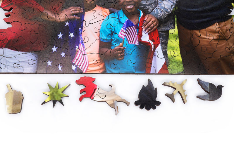 Custom Puzzle - We Are Family - Nautilus Puzzles - Wooden Jigsaw Puzzles For Adults
