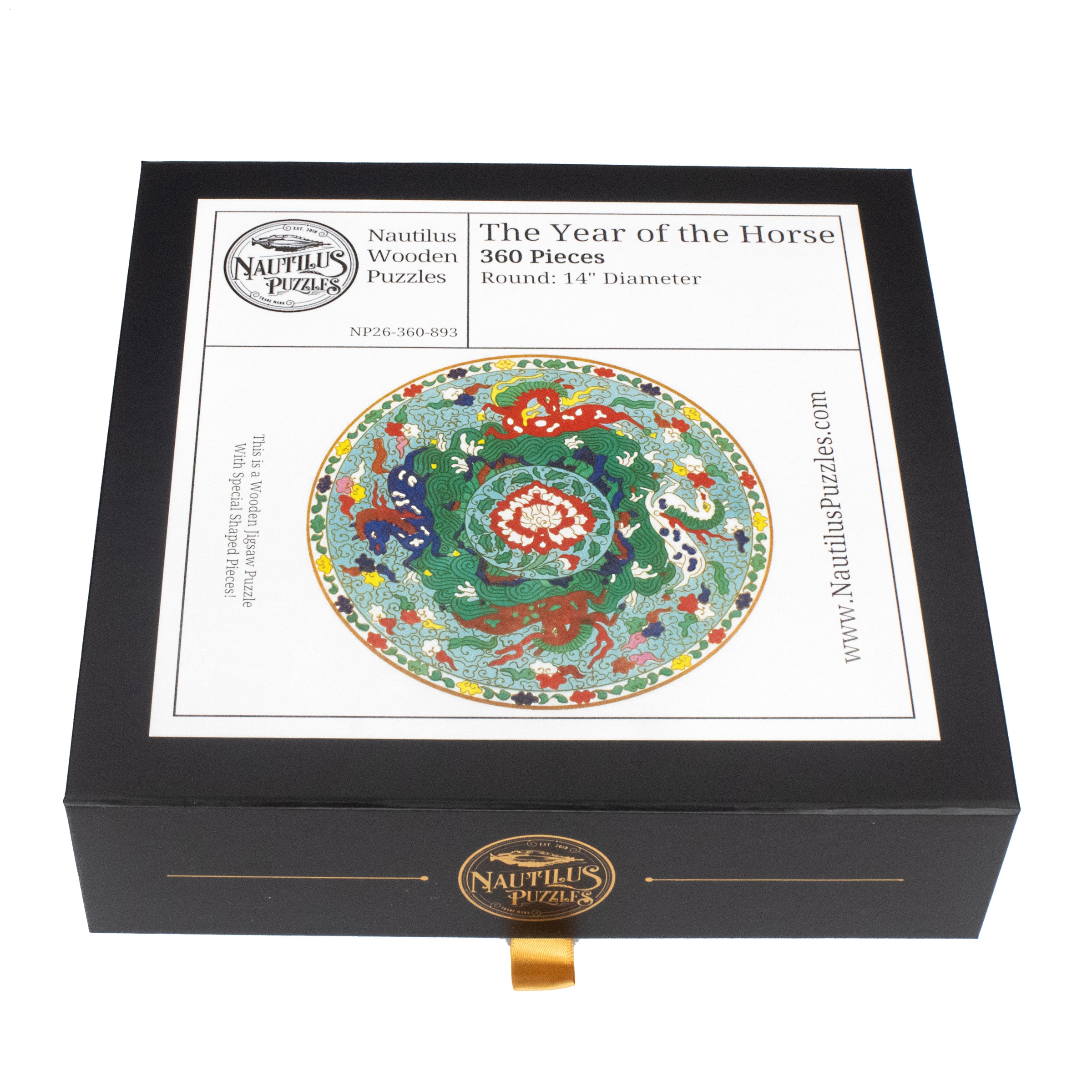 The Year of the Horse (360 Piece Shaped Wooden Jigsaw Puzzle)