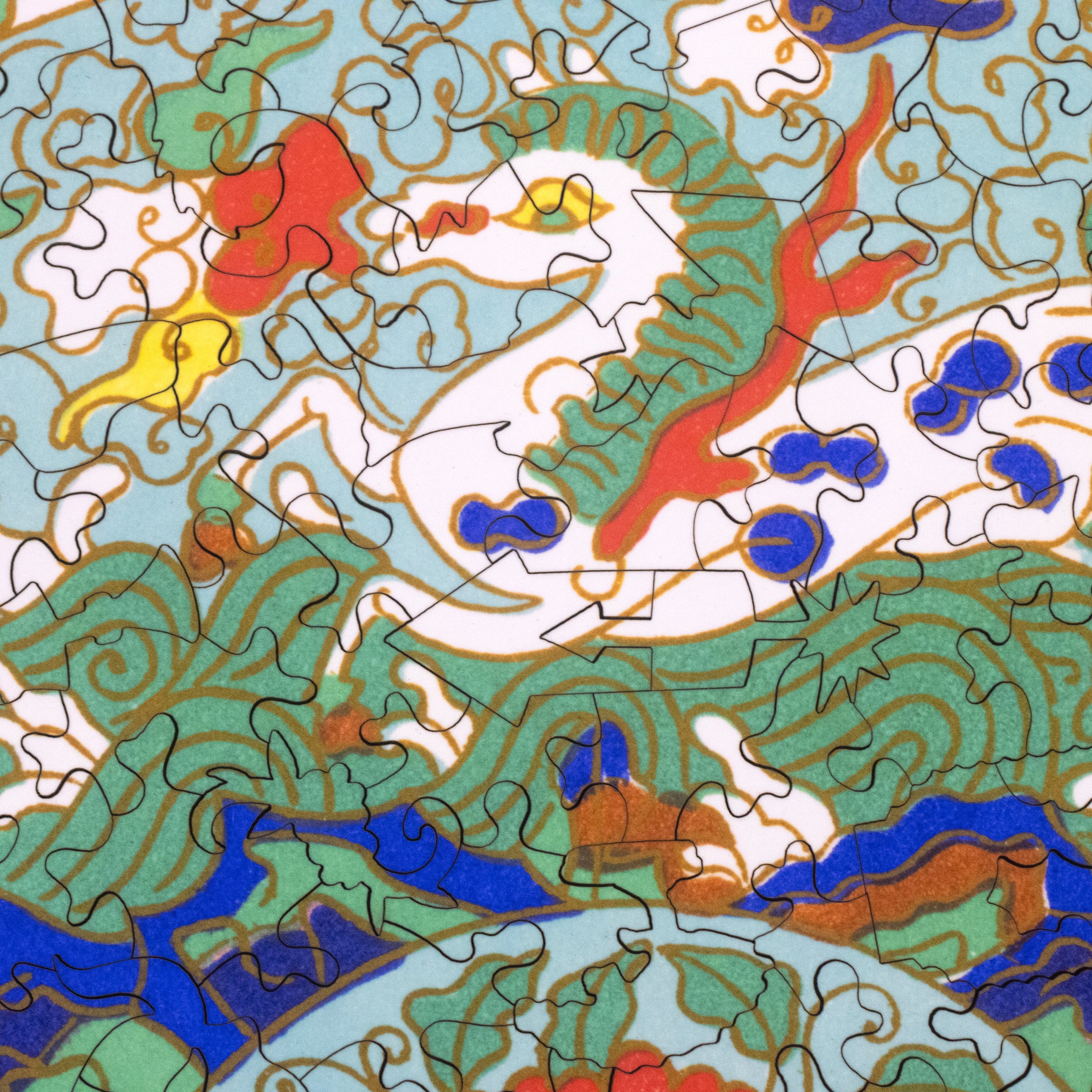 The Year of the Horse (360 Piece Shaped Wooden Jigsaw Puzzle)