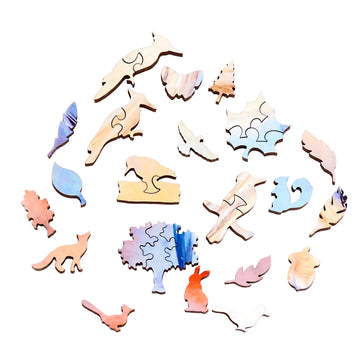 I Dreamt of a Woodpecker (250 Piece Wooden Jigsaw Puzzle) - Nautilus Puzzles - Wooden Jigsaw Puzzles For Adults