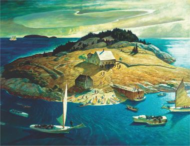 Island Funeral (477 Piece Wooden Jigsaw Puzzle) - Nautilus Puzzles - Wooden Jigsaw Puzzles For Adults