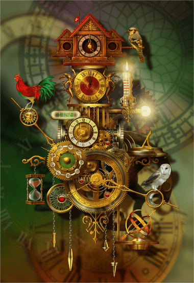 It's About Time (450 Piece Wooden Jigsaw Puzzle) - Nautilus Puzzles - Wooden Jigsaw Puzzles For Adults