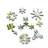 January - Snowdrops (50 Piece Round Mini Wooden Jigsaw Puzzle) - Nautilus Puzzles - Wooden Jigsaw Puzzles For Adults