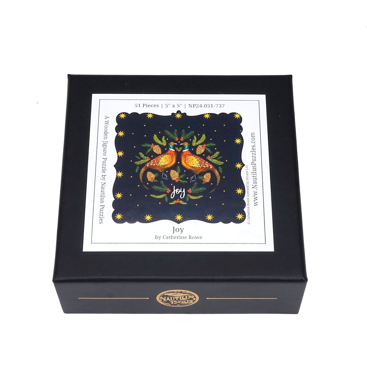 Joy (51 Piece Mini Wooden Jigsaw Puzzle) - Nautilus Puzzles - Wooden Jigsaw Puzzles For Adults