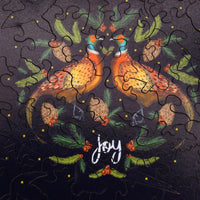 Joy (51 Piece Mini Wooden Jigsaw Puzzle) - Nautilus Puzzles - Wooden Jigsaw Puzzles For Adults