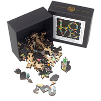 L-O-V-E (60 Piece Mini Wooden Jigsaw Puzzle) - Nautilus Puzzles - Wooden Jigsaw Puzzles For Adults