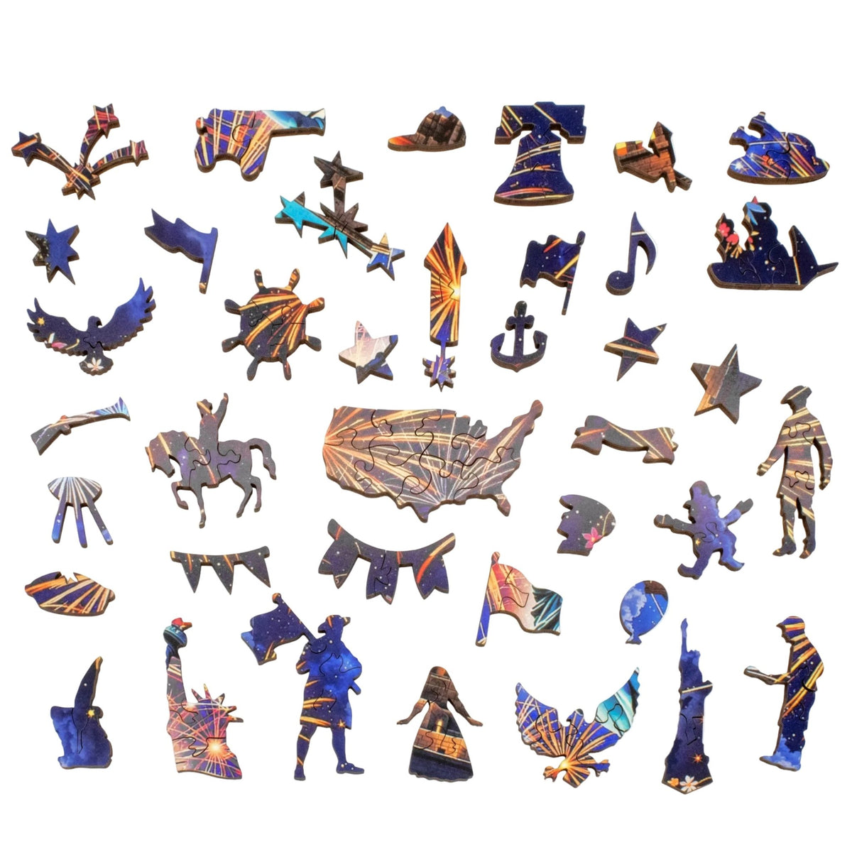 Lady Liberty (461 Piece Wooden Jigsaw Puzzle) - Nautilus Puzzles - Wooden Jigsaw Puzzles For Adults