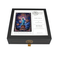 Lady Liberty (461 Piece Wooden Jigsaw Puzzle) - Nautilus Puzzles - Wooden Jigsaw Puzzles For Adults