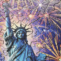 Lady Liberty (461 Piece Wooden Jigsaw Puzzle) - Nautilus Puzzles - Wooden Jigsaw Puzzles For Adults