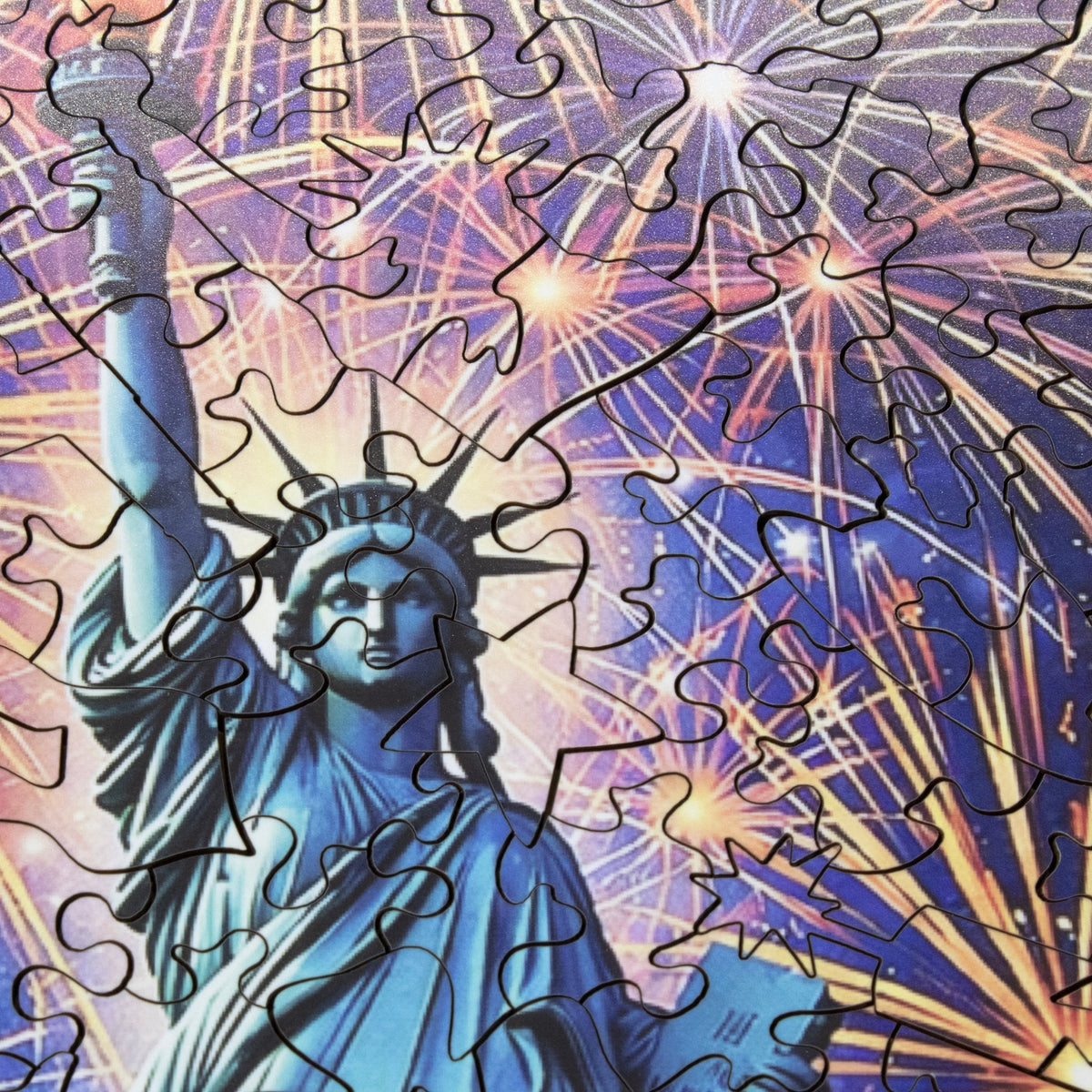 Lady Liberty (461 Piece Wooden Jigsaw Puzzle) - Nautilus Puzzles - Wooden Jigsaw Puzzles For Adults