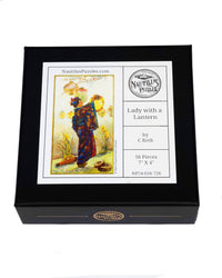 Lady with a Lantern (56 Piece Mini Wooden Jigsaw Puzzle) - Nautilus Puzzles - Wooden Jigsaw Puzzles For Adults