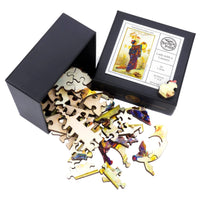 Lady with a Lantern (56 Piece Mini Wooden Jigsaw Puzzle) - Nautilus Puzzles - Wooden Jigsaw Puzzles For Adults