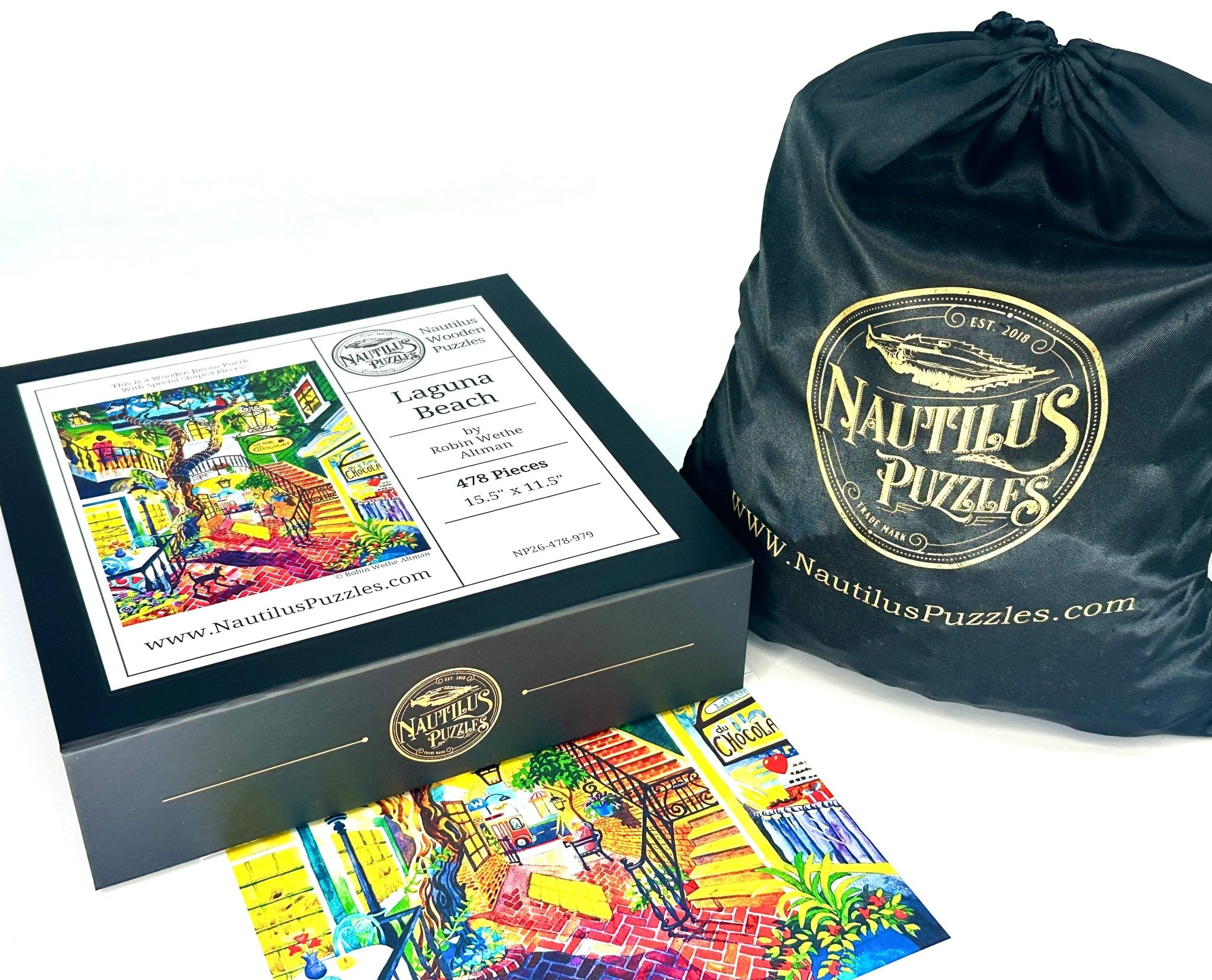 Laguna Beach (478 Piece Wooden Jigsaw Puzzle) - Nautilus Puzzles - Wooden Jigsaw Puzzles For Adults